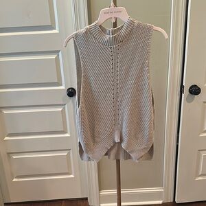 Express Light Beige Knit Top